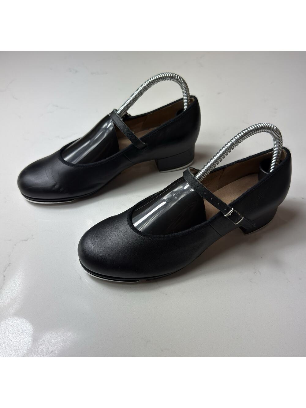 Bloch Women's Black Tap Dance Shoes TECHNO TAP 02 Size 9 with Metal Taps